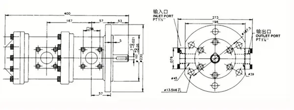 Tipo de brida 150F+150F